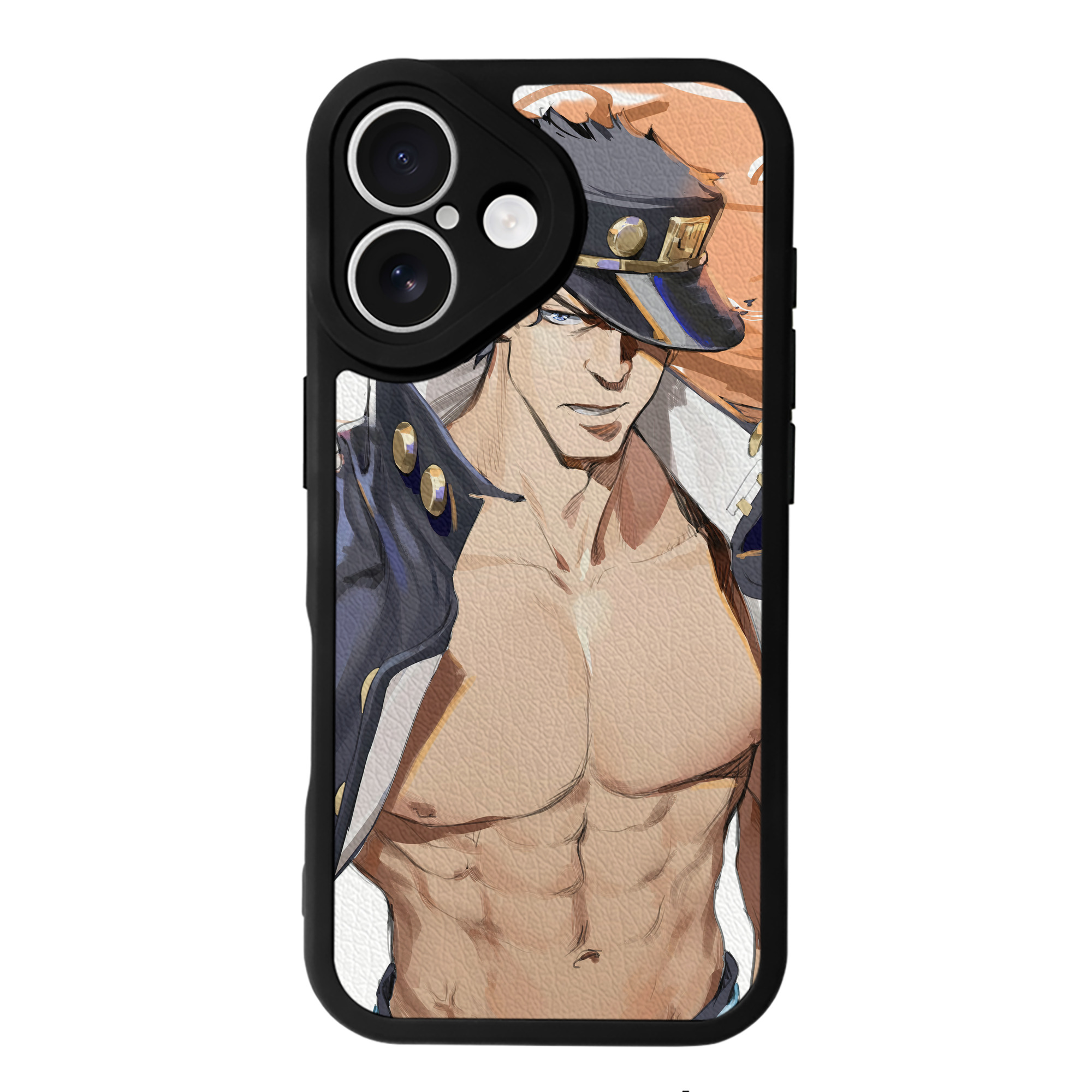 （画像用） ジョジョの奇妙な冒険 JoJo's Bizarre Adventure 【iPhone 16シリーズ対応】シリコンスマホケース（レザー調） 材質：シリコン